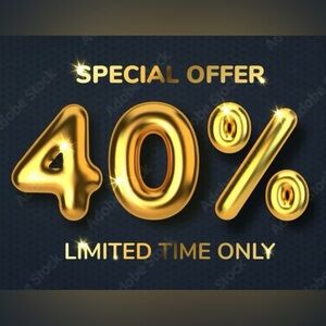 Special Discount 40% Off Sign